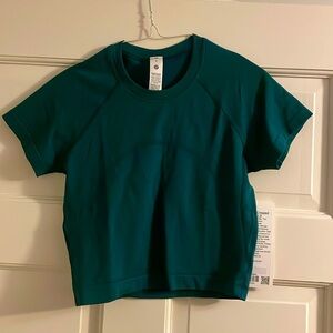 Lululemon swiftly tech cropped short-sleeve shirt size 4 NWT